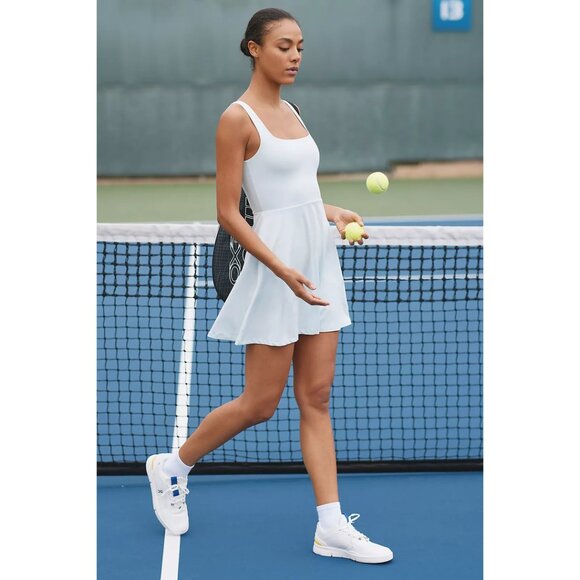 BEYOND YOGA Charmed Fit & Flare Minidress in White Size Small - Picture 1 of 9